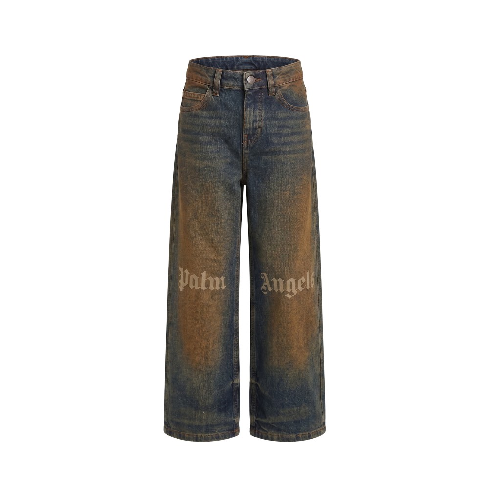 PALM ANGELS Jeans wide leg...