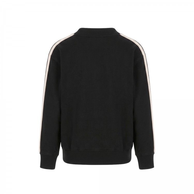 PALM ANGELS Felpa nera con logo bambino