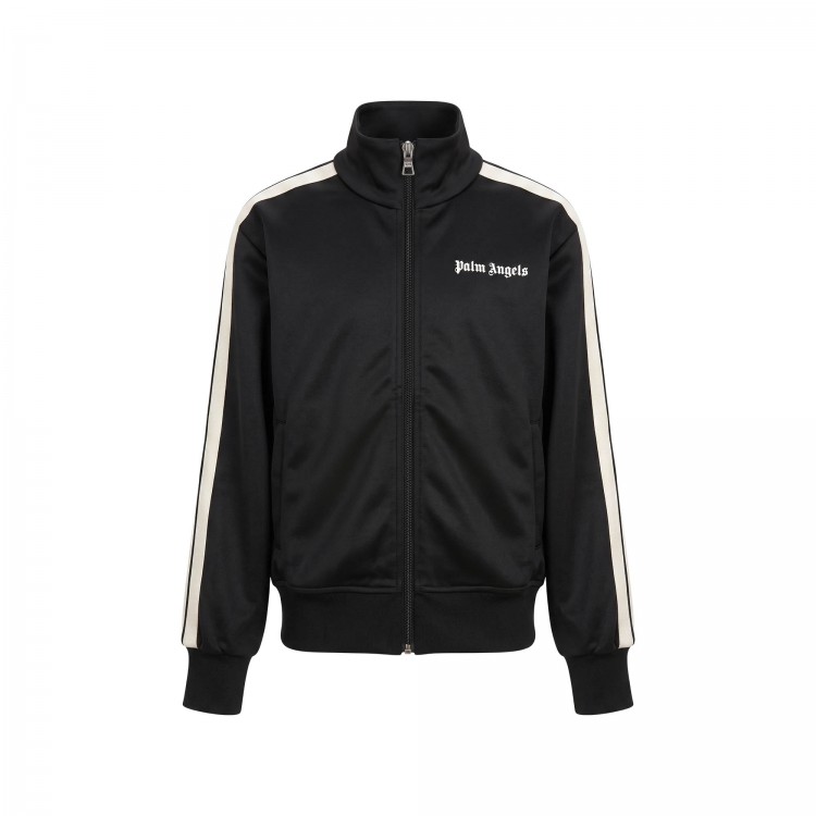 PALM ANGELS Felpa track nera bambino