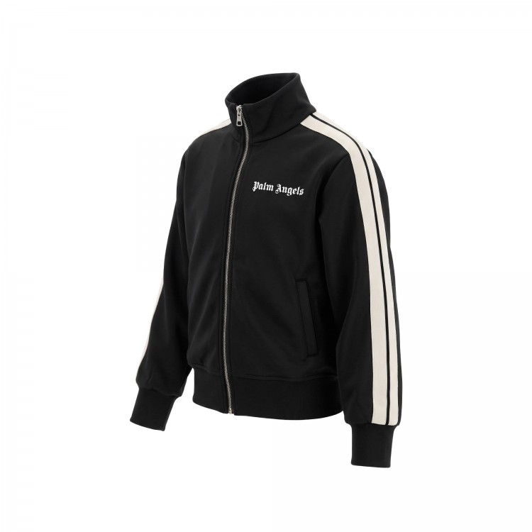 PALM ANGELS Felpa track nera bambino
