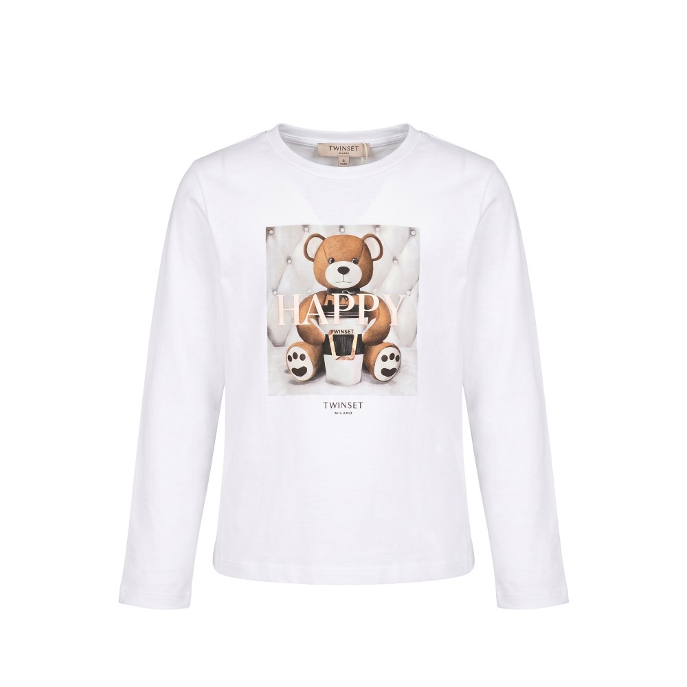 TWIN-SET T-shirt bianca...