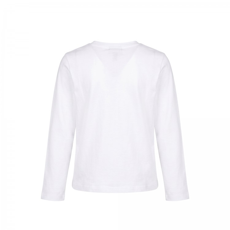 TWIN-SET T-shirt bianca stampata bambina