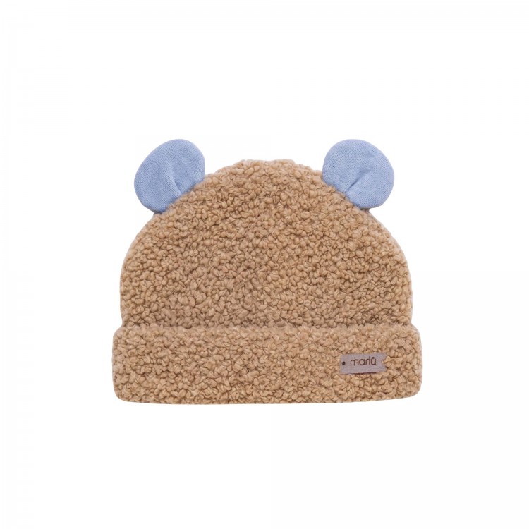 MARLU' CAPPELLINO  TESSUTO.CAMMELLO/CIELO POLVERE