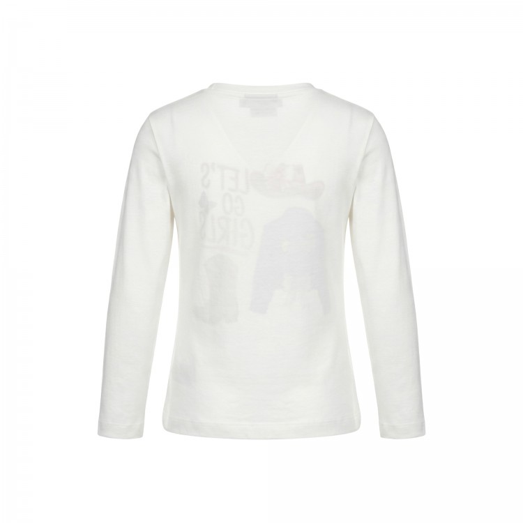 MONNALISA T-shirt bianca Cowgirl bambina