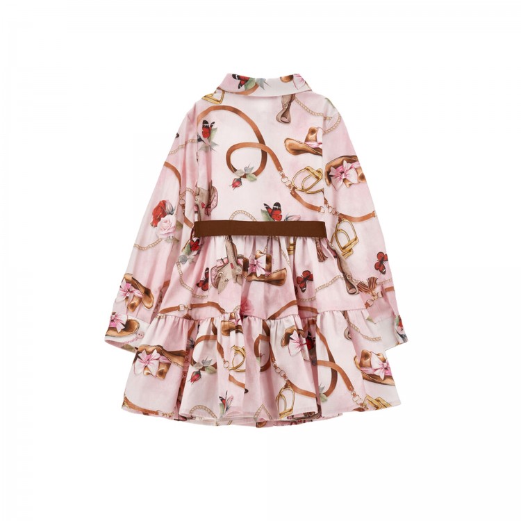 MONNALISA Abito rosa Equestrian bambina