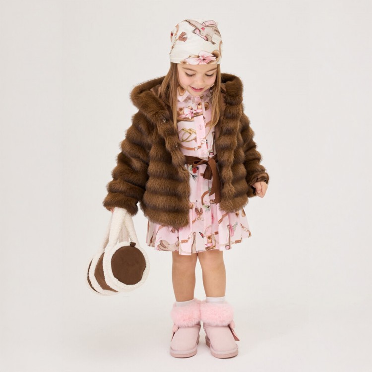 MONNALISA Abito rosa Equestrian bambina