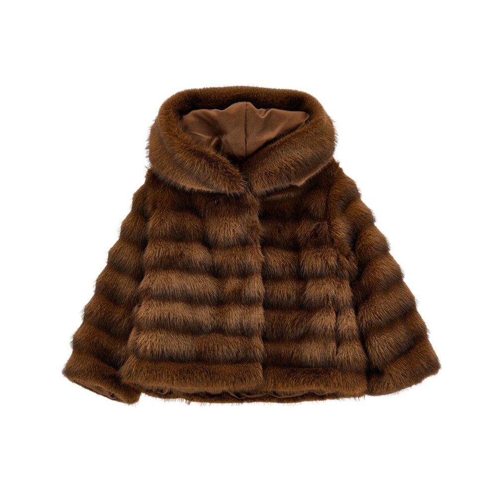 MONNALISA Pelliccia marrone...