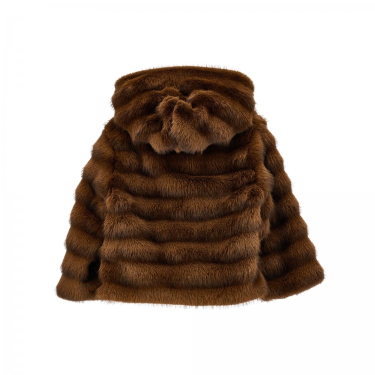 MONNALISA Pelliccia marrone bambina
