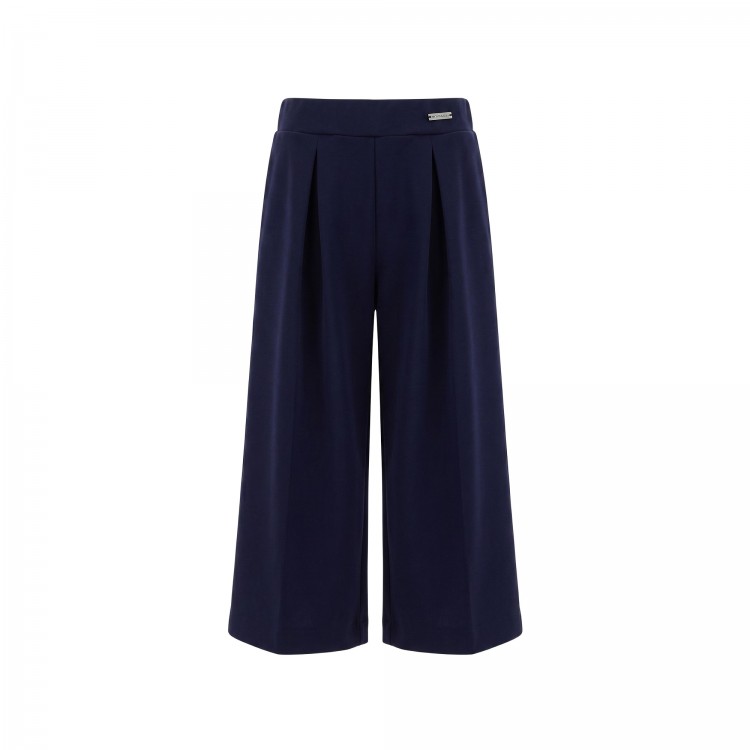 MONNALISA Pantaloni blu navy palazzo bambina