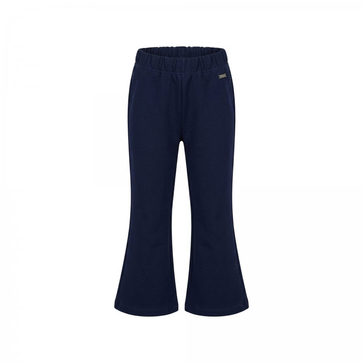 MONNALISA Pantaloni blu navy svasati bambina