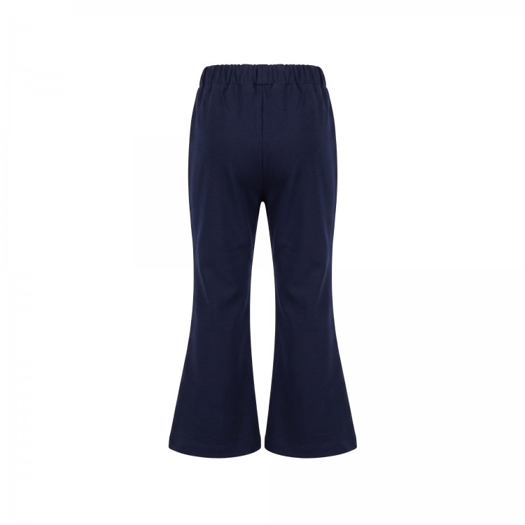 MONNALISA Pantaloni blu navy svasati bambina
