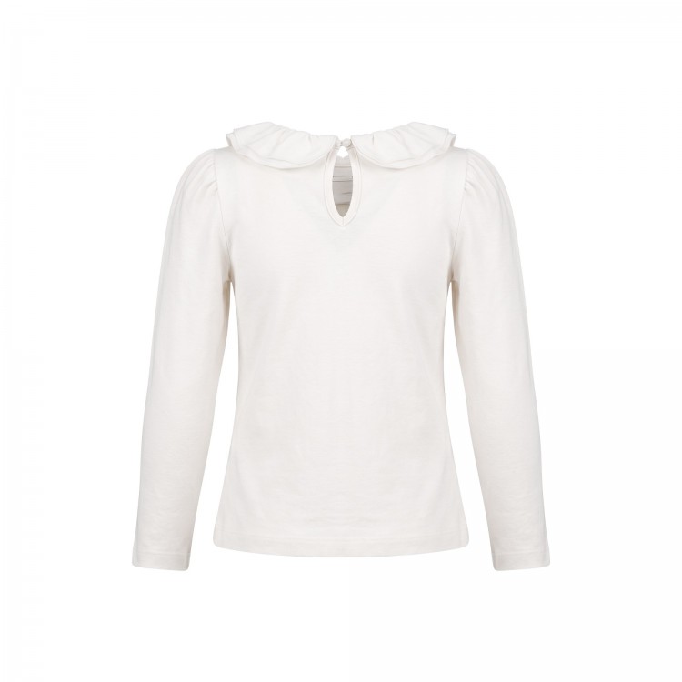 MONNALISA T-shirt panna volant bambina