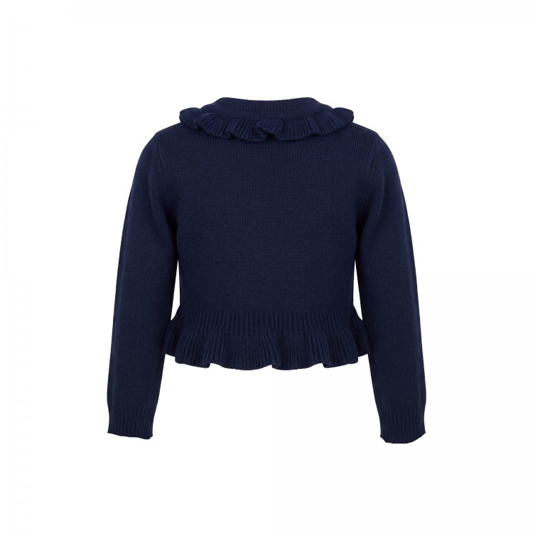 MONNALISA Cardigan blu navy balze bambina