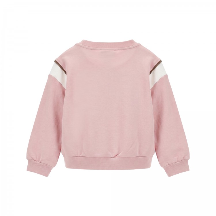 MONNALISA Felpa rosa Jessie con strass bambina