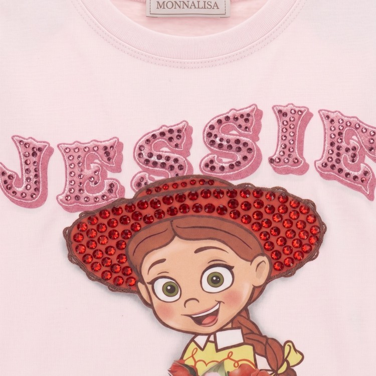 MONNALISA T-shirt rosa Jessie bambina