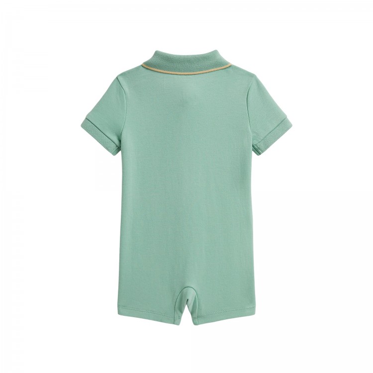 RALPH LAUREN Pagliaccetto polo salvia neonato