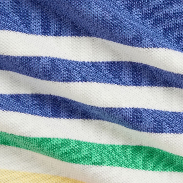 RALPH LAUREN Pagliaccetto polo multicolor a righe neonato