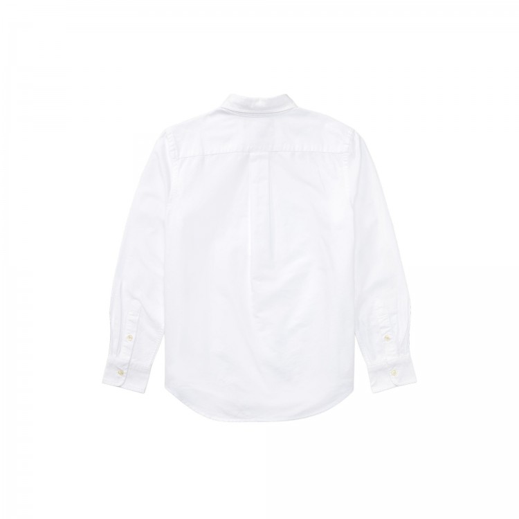 RALPH LAUREN Camicia bianca Oxford bambino