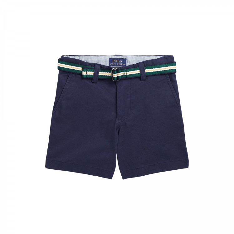 RALPH LAUREN Pantaloncini slim fit blu navy bambino