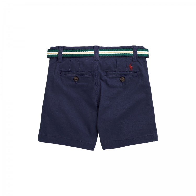 RALPH LAUREN Pantaloncini slim fit blu navy bambino
