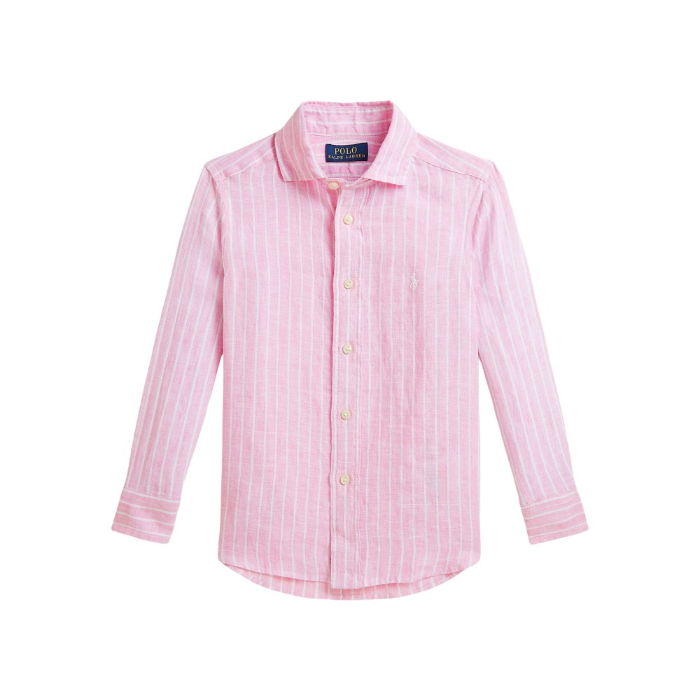 RALPH LAUREN Camicia rosa a...