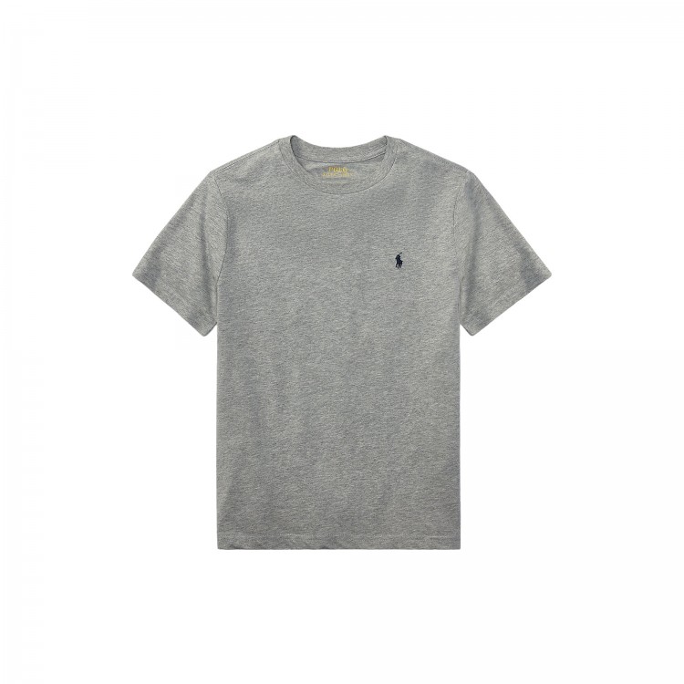 RALPH LAUREN T-shirt grigia Pony navy bambini