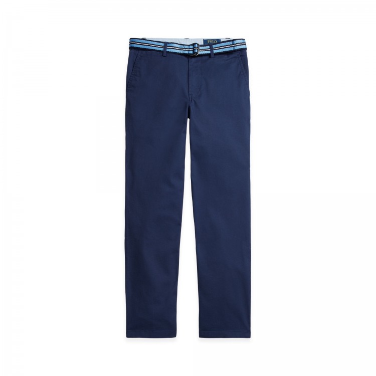 RALPH LAUREN Pantaloni navy slim fit bambino