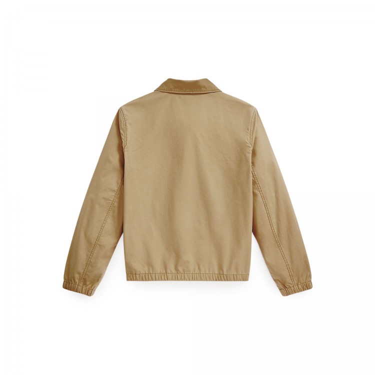RALPH LAUREN Giacca beige in popeline bambino