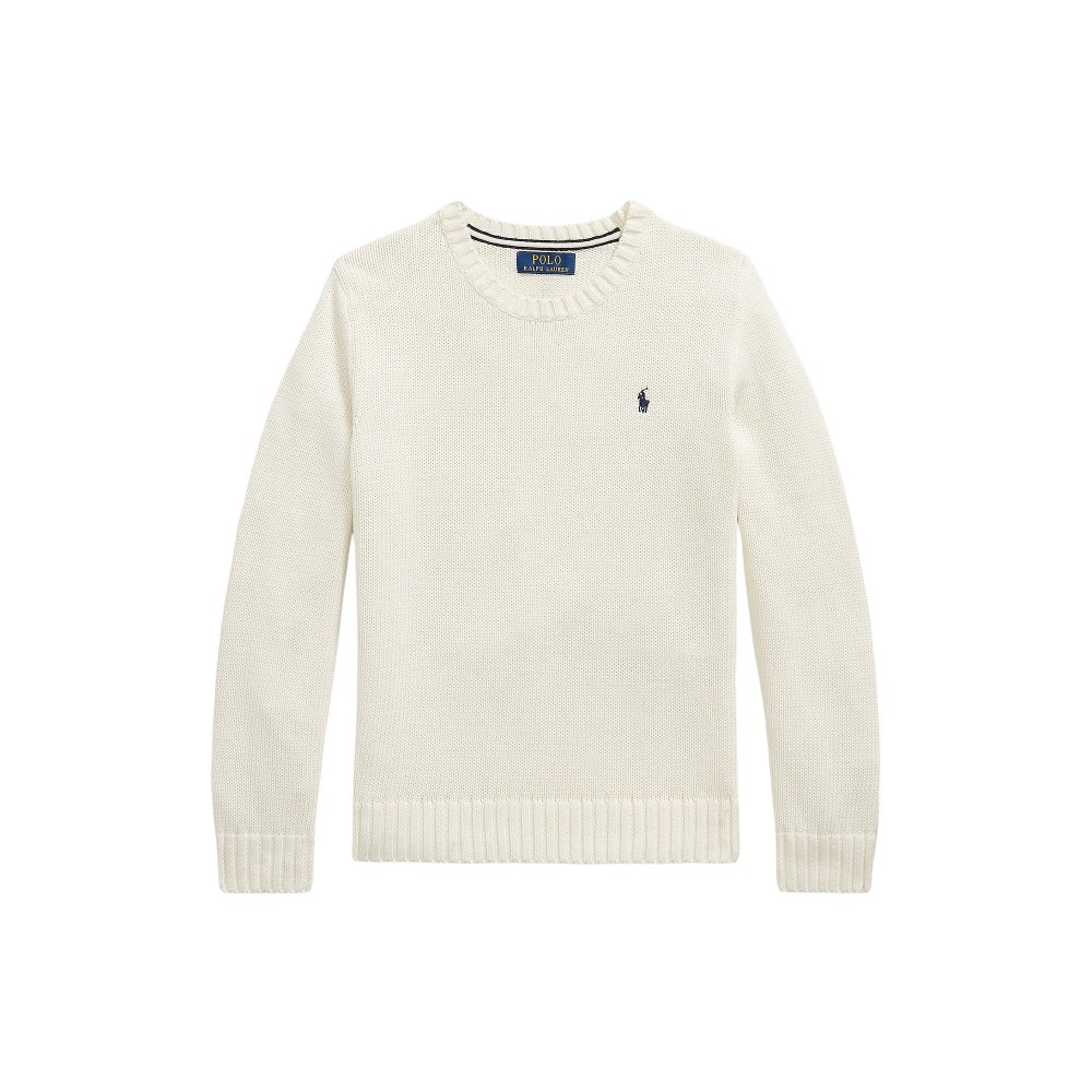 RALPH LAUREN Maglia panna a...