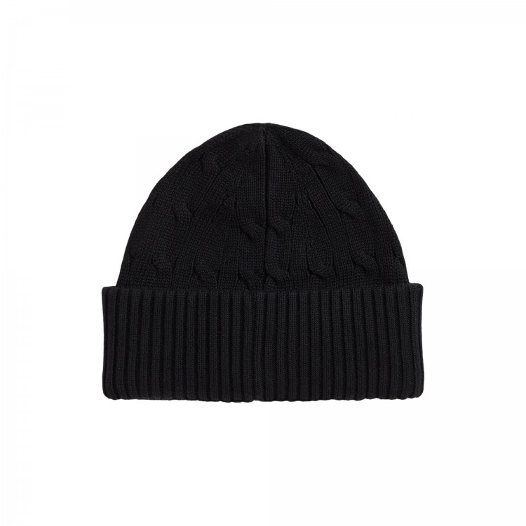 RALPH LAUREN Cappello nero in cotone bambini