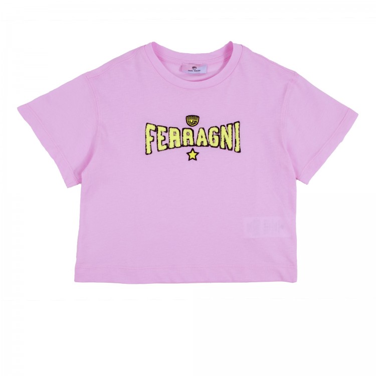 CHIARA FERRAGNI T-shirt rosa bambina