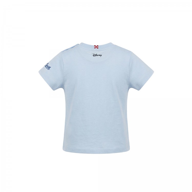 SAINT BARTH T-shirt celeste stampa Topolino bambino