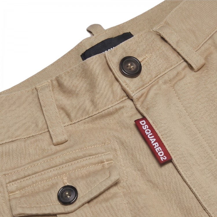 DSQUARED Pantalone beige bambino