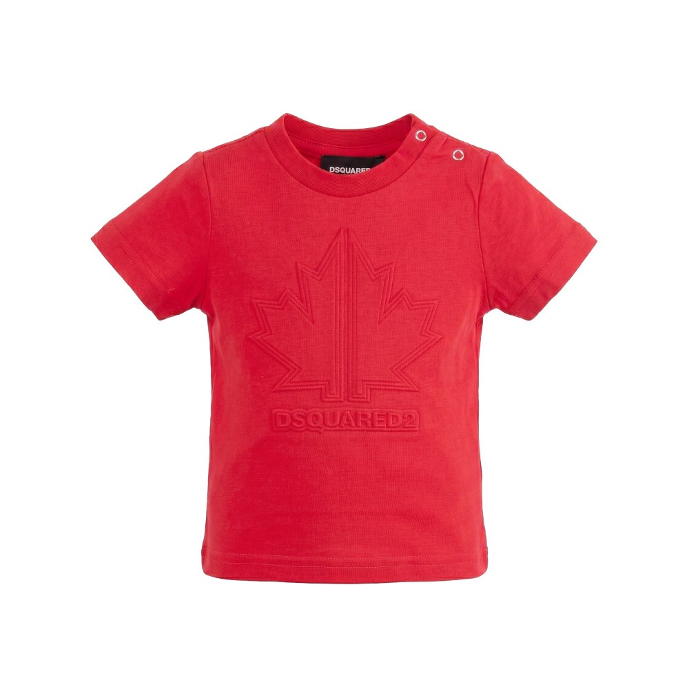DSQUARED T-shirt rossa neonato