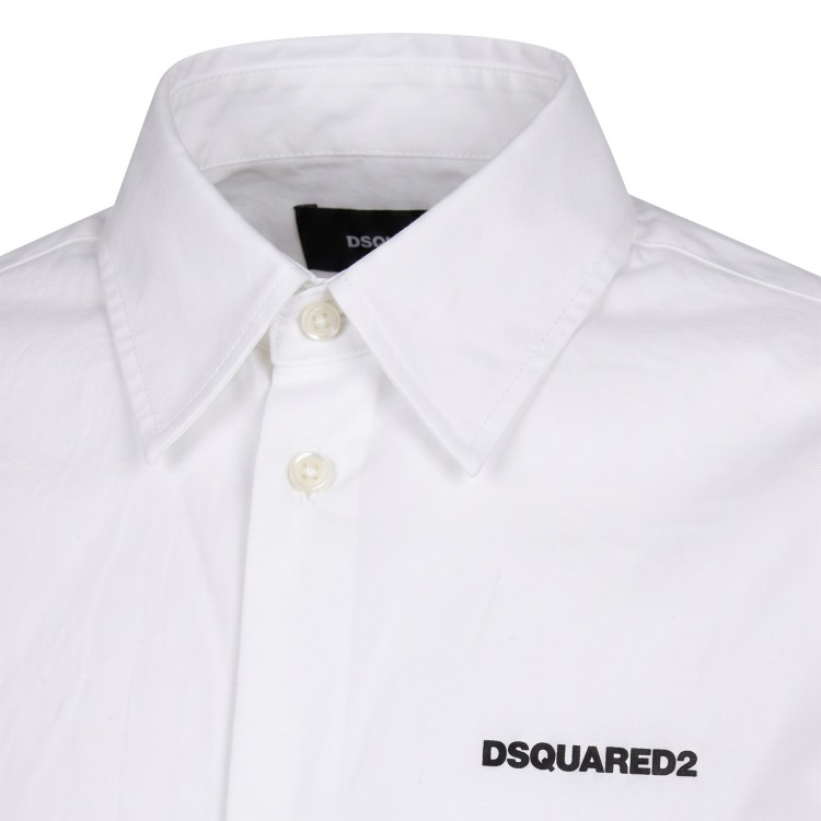 DSQUARED Camicia bianca bambino