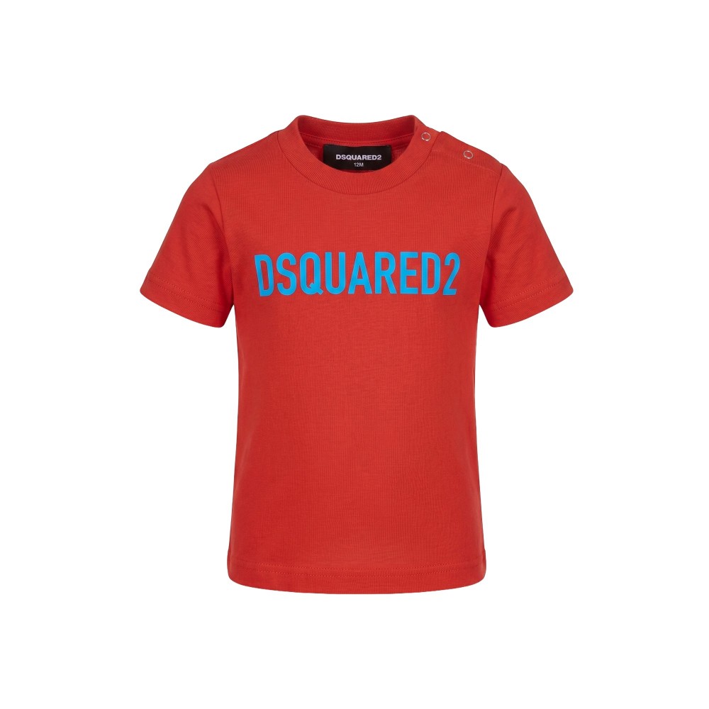 DSQUARED T-shirt rossa neonato