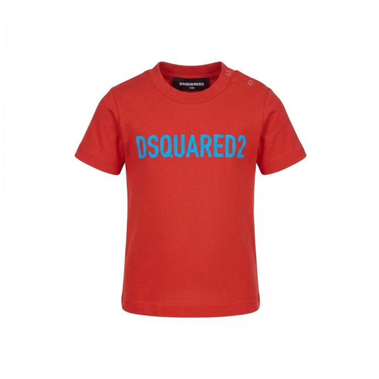 DSQUARED T-shirt rossa neonato