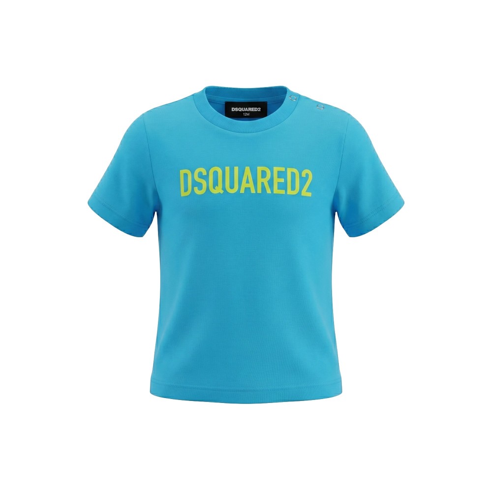 DSQUARED T-shirt blu neonato