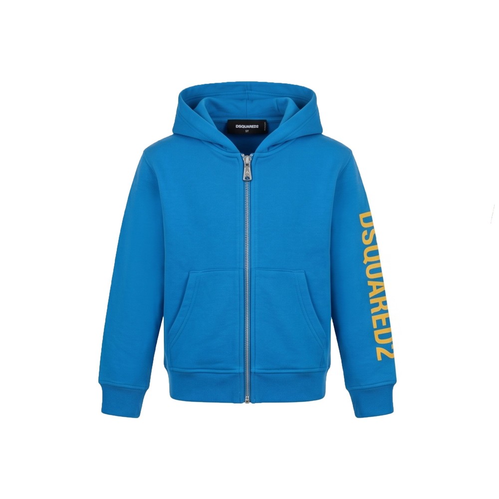 DSQUARED Felpa azzurra bambino