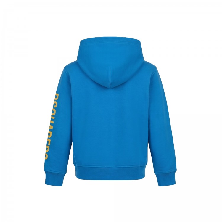 DSQUARED Felpa azzurra bambino