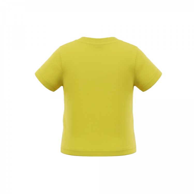 DSQUARED T-shirt in cotone per neonato gialla