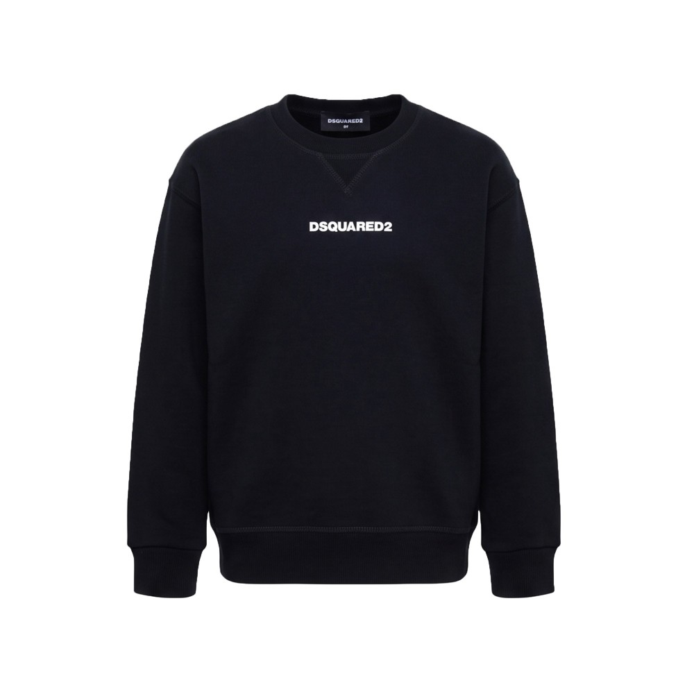 DSQUARED Felpa nera con...