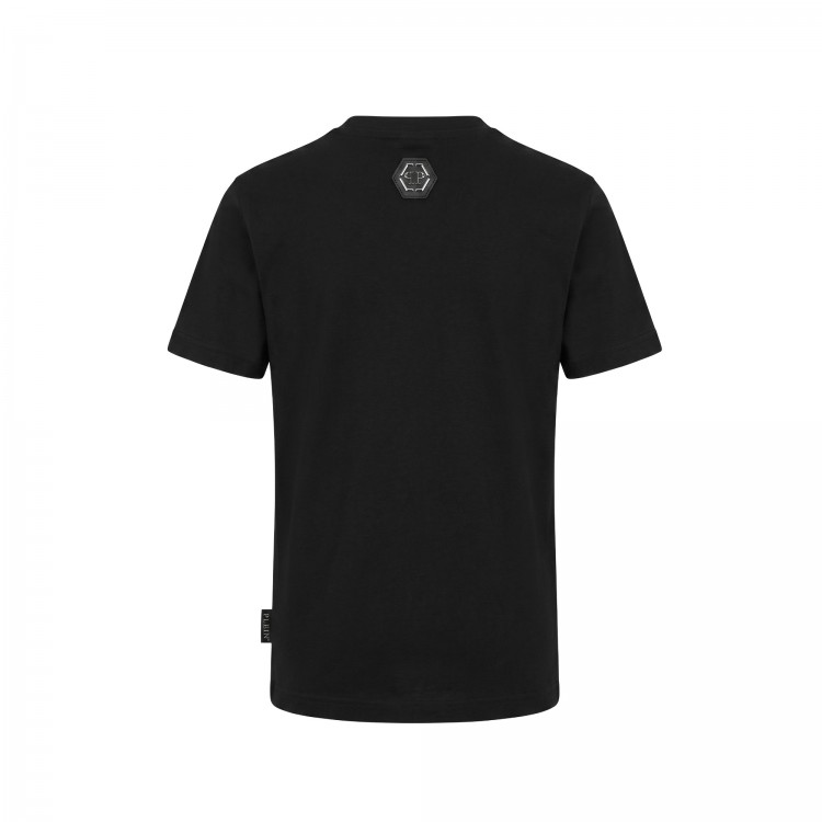 PHILIPP PLEIN T-shirt nera con orso bambino