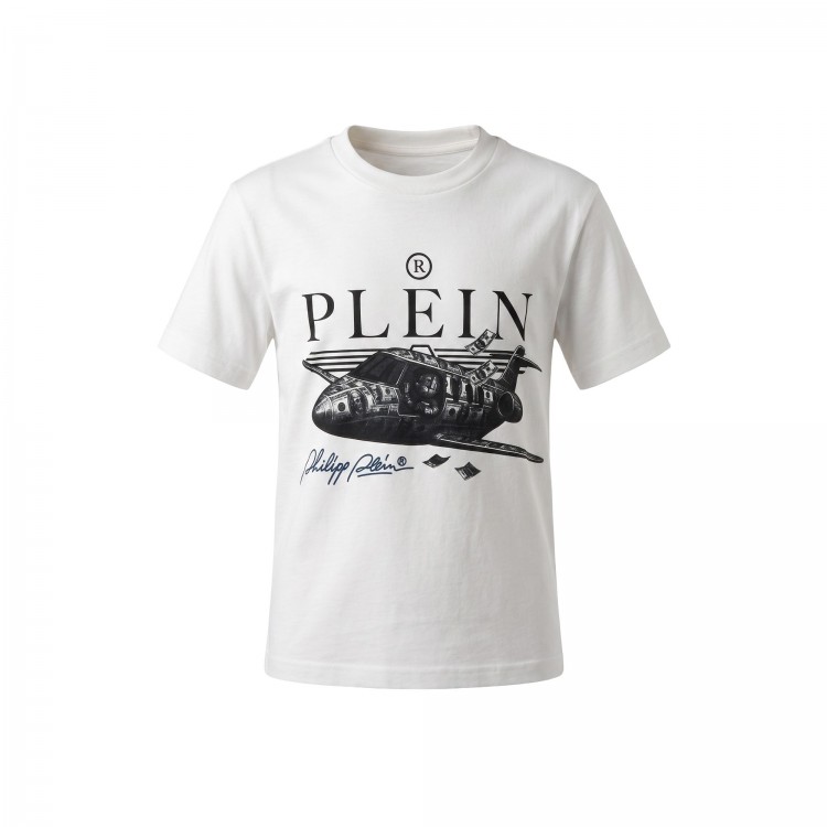 PHILIPP PLEIN T-shirt bianca stampata bambino