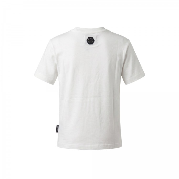 PHILIPP PLEIN T-shirt bianca stampata bambino