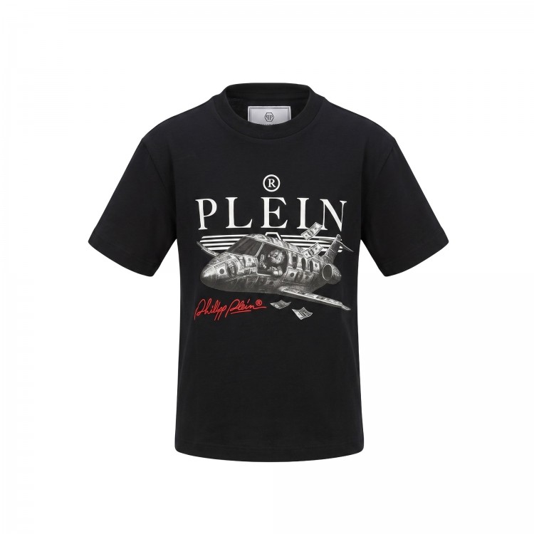 PHILIPP PLEIN T-shirt nera stampata bambino