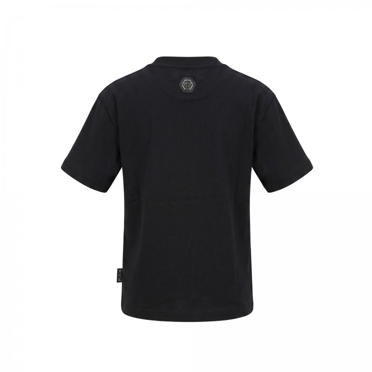 PHILIPP PLEIN T-shirt nera stampata bambino