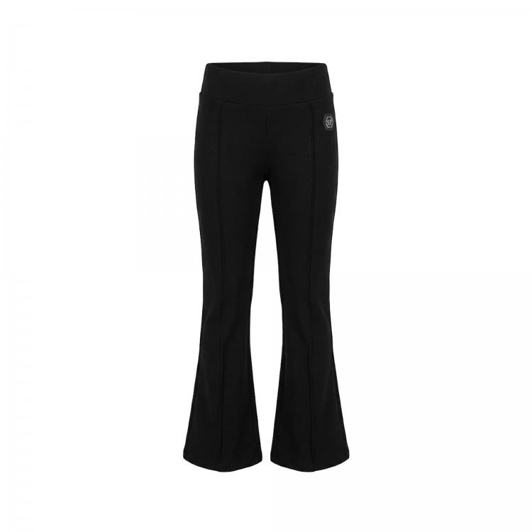 PHILIPP PLEIN Leggings neri svasati bambina