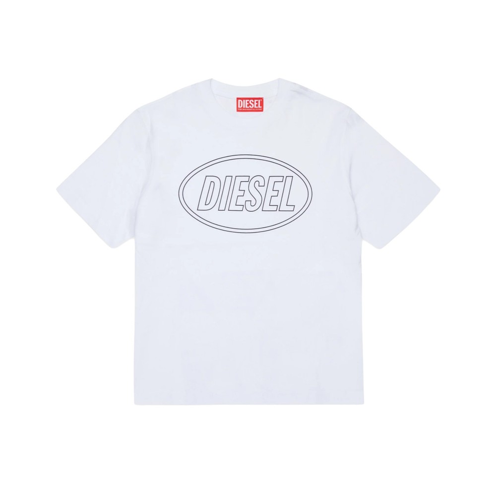 DIESEL T-shirt bianca con...