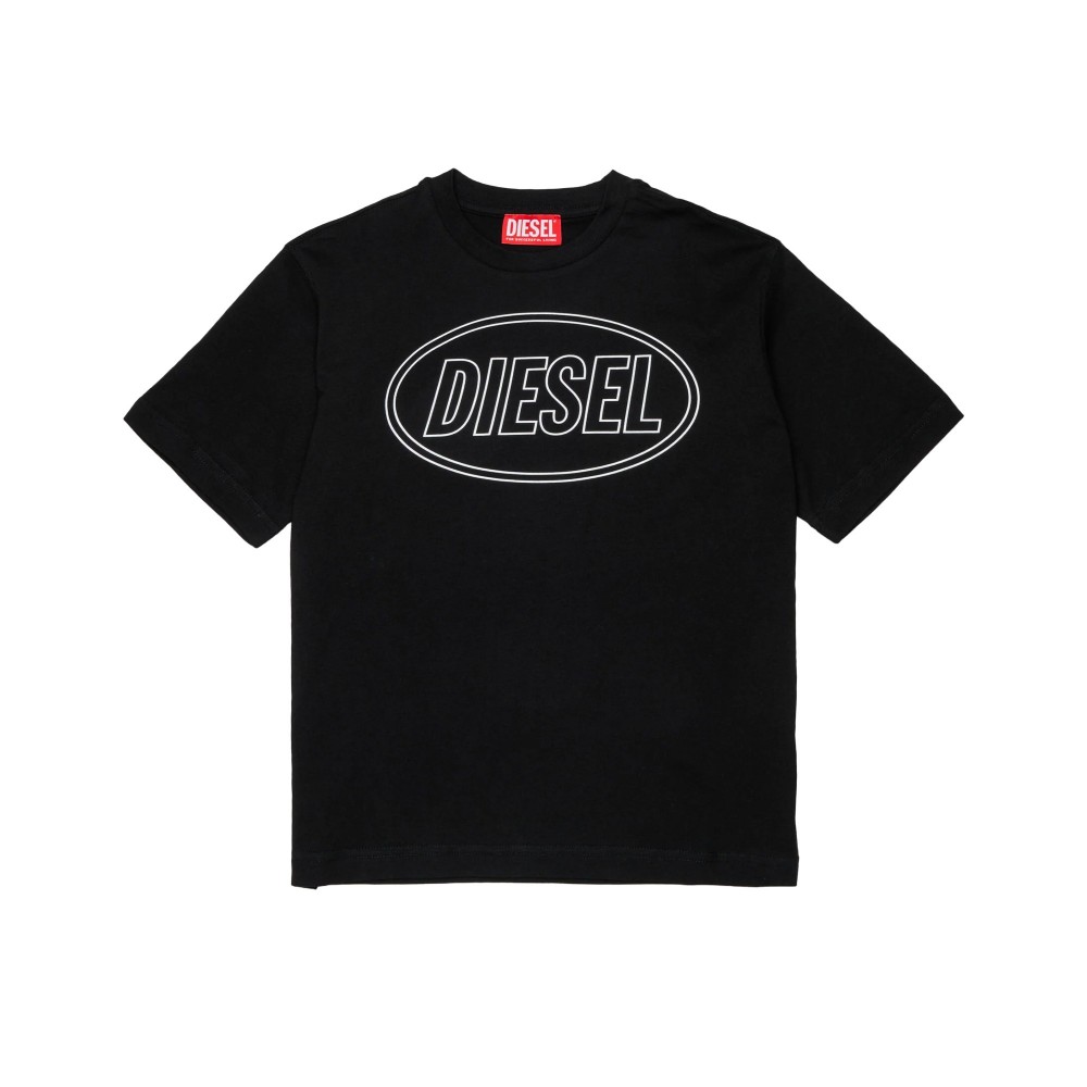 DIESEL T-shirt nera con...